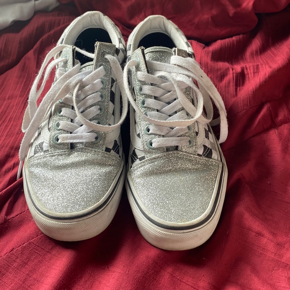 Silver Glitter Old Skool Vans